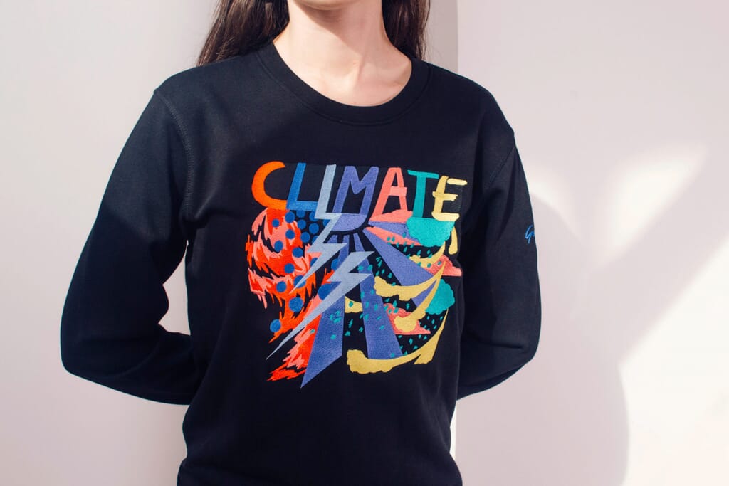 Gung Ho climate change sweatshirt