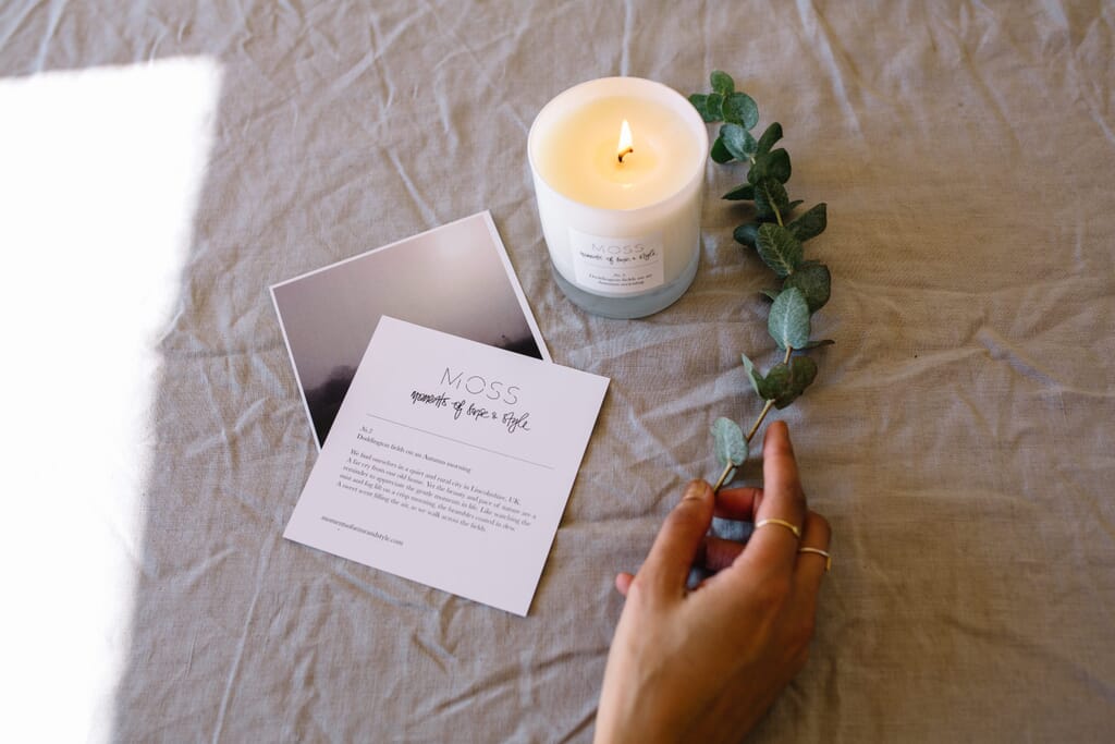 Scented Candle From Moment Of Sense And Style